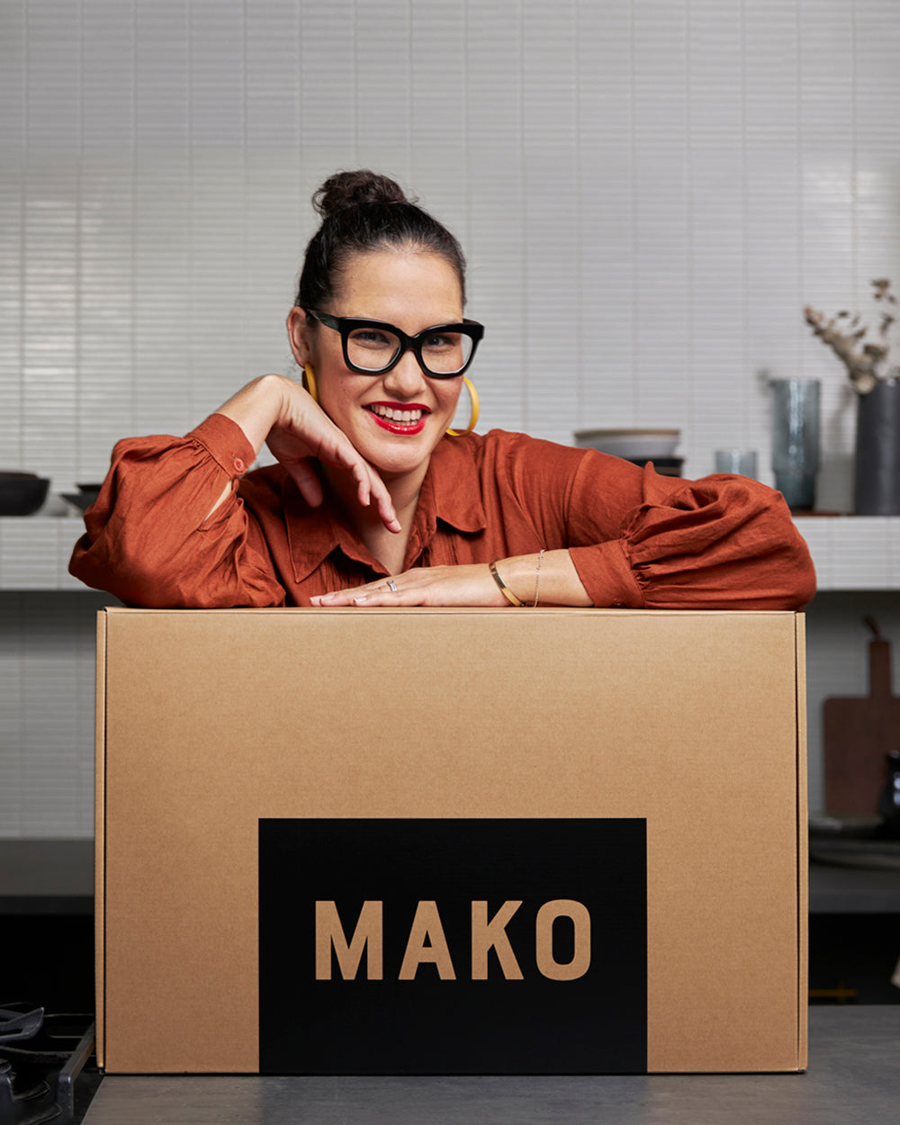 MAKO Black Steel 14 Wok Kit